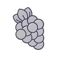 icono de vector de uvas