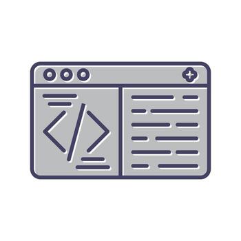 icono de vector de codificación