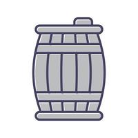 icono de vector de barril