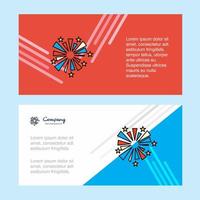 Fireworks abstract corporate business banner template horizontal advertising business banner vector