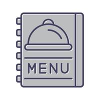 icono de vector de menú de comida