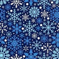 Snowflakes Seamless Pattern Background vector