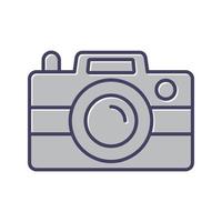 icono de vector de cámara de fotos