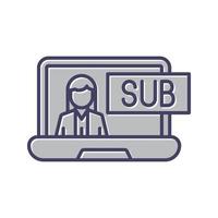 Subscriber Model Vector Icon