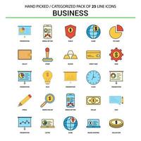 Business Flat Line Icon Set Business Concept Icons Design vector