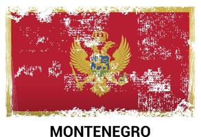 vector de diseño de bandera de montenegro
