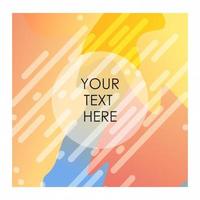 Colorful background with typography design vector