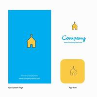 Church Company Logo App Icon and Splash Page Design Creative Business App Design Elements vector