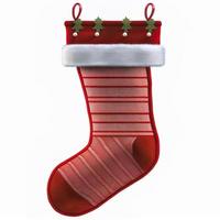 3d christmas stockings on isolated white background. Holiday, celebration, december, merry christmas photo