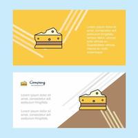 Cheese abstract corporate business banner template horizontal advertising business banner vector