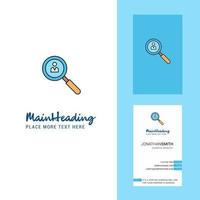 Search avatar Creative Logo and business card vertical Design Vector