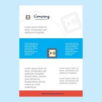 Template layout for Locker comany profile annual report presentations leaflet Brochure Vector Background