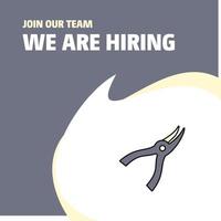 Join Our Team Busienss Company Cutter We Are Hiring Poster Callout Design Vector background