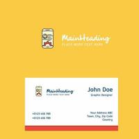 Mobile setting logo Design with business card template Elegant corporate identity Vector