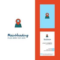 Location Creative Logo and business card vertical Design Vector