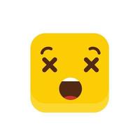 Dead Emoji icon design vector