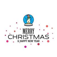 Merry Christmas and Happy New Year 2019 Dotted Background vector