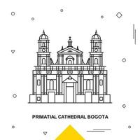 catedral primada bogota vector