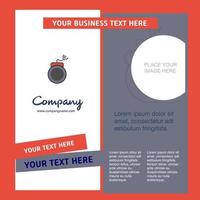 Bomb Company Brochure Template Vector Busienss Template