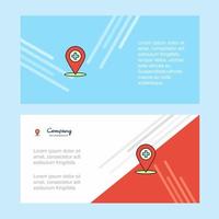 Hospital location abstract corporate business banner template horizontal advertising business banner vector