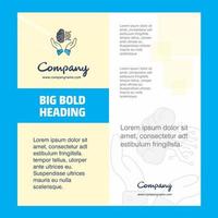 Safe cloud Company Brochure Title Page Design Company profile annual report presentations leaflet Vector Background