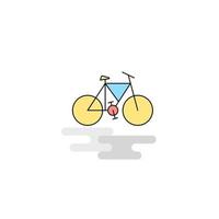 Flat Cycle Icon Vector