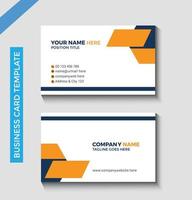 Professional business card template design vector