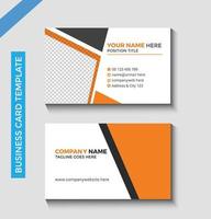 Clean style modern business card design template vector