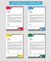 Company Corporate letterhead template design vector