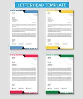 Professional Modern business letterhead design vector