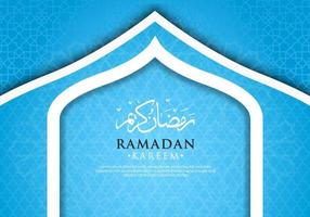 Islamic ramadan kareem greeting background vector