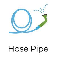 Trendy Hose Pipe vector