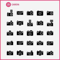 Camera Solid Glyph Icon for Web Print and Mobile UXUI Kit Such as Camera Digital Dslr Photography Camera Digital Dslr Photography Pictogram Pack Vector