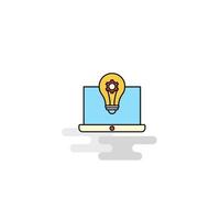 Flat Laptop Icon Vector