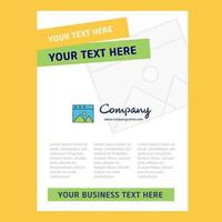 Image Title Page Design for Company profile annual report presentations leaflet Brochure Vector Background