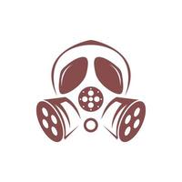 Gas mask icon logo design vector