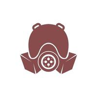 Gas mask icon logo design vector