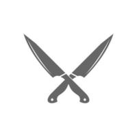 ilustración de diseño de logotipo de icono de cuchillo vector