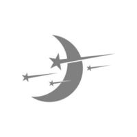 Moon logo icon design vector
