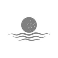 Moon logo icon design vector