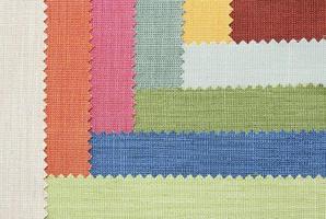Multi color fabric texture samples photo