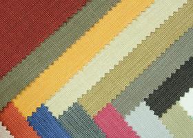 Multi color fabric texture samples photo