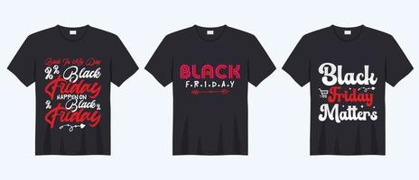 Black Friday quote t-shirt bundle vector