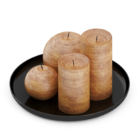 isometrico candele 3d rendere png