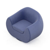 sillón isométrico aislado 3d render png