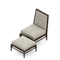 sillón isométrico aislado 3d render png