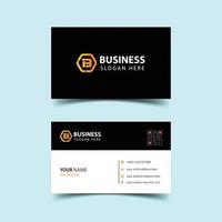 Corporate business card design template vector