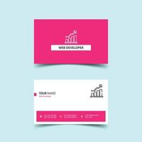 Corporate business card design template vector