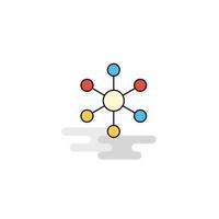 Flat Network Icon Vector