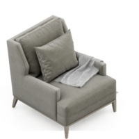 isometrische fauteuil geïsoleerd 3d geven png